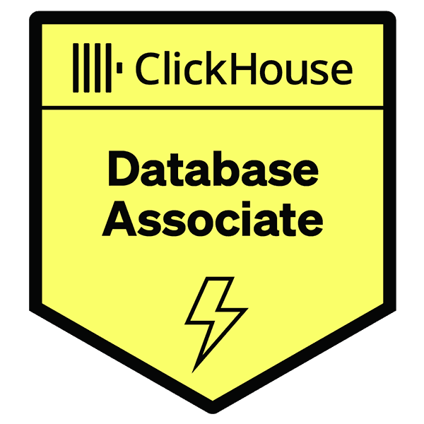ClickHouse certification badge 1